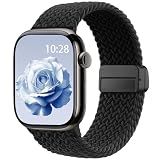 Braided Stretchy Magnetic Band Compatible with Apple Watch Bands Women Men