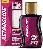 Astroglide Lube Plus Libido (2.5oz), Intimate Arousal Lube Heightens Desire and Sensitivity, Water Based Personal Lubricant, Enhances Pleasure for Women, Men, Couples, Travel Size (Packaging May Vary)