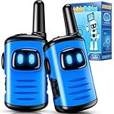 Kids Walkie Talkies Toys for Boys: comedyfun Mini Robots Walkies Talkies 2 Pack Easter Birthday Gifts for 3 4 5 6 7 8 Year Old Boys Toys Age 4 5 6 7 8 Basket Stuffers Camping Outdoor Games