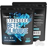 Zaigon Liposomal Beta Alanine 2000mg, 10X Higher Absorption & No Tingles, 120 Tablets (60 Servings)
