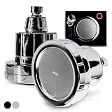 Eskiin Filtered Showerhead - Best Shower Head With Filters For Healthy Hair & Skin - High Pressure Water Softener For Hard Water - Reduce Dandruff, Protect Colored Hair, And Soothe Dry Skin (Chrome)