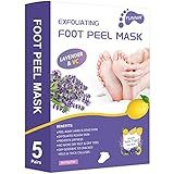 FUNNIR Foot Peeling Mask (5 Pack) Exfoliant for Peeling Off Calluses, Natural Exfoliator for Dry Dead Skin, Callus, Repair Rough Heels Soft Smooth Touch