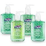PURELL Advanced Hand Sanitizer Soothing Gel, Fresh Scent, 8 fl oz Pump Bottle (Pack of 4), 9674-06-ECDECO