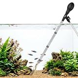 hygger Aquarium Gravel Vacuum Siphon, Adjustable Flow Manual Fish Tank Water Changer for Sand Cleaner with 6.5 Ft Hose, Suction Ball, Aquarium Gravel Cleaner Adjustable Length (Up to 30 Gal Tank)