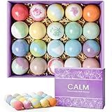 CalmNFiz 20PCS Bath Bombs for Women Presents Set Natural Wonderful Fizz Effect Bath Bomb with Shea Butter & Essential Oils, Bubble Bath Mothers Day Presents for Mom, Wife, Girlfriend