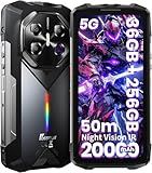 FOSSIBOT F113 20000mAh/33W 5G Rugged Phone Unlocked, MediaTek Dimensity 7050+36GB+256GB/2TB Gaming Phone, 6.78" FHD+120Hz Gorilla Glass Android 15, 50m Ultra-Long-Range 64MP Night Camera Smartphone