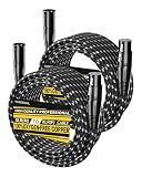 VANDESAIL XLR Cables 25ft 2Pack, Durable Nylon Braided XLR Microphone Cable