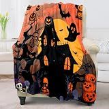Cute Halloween Blankets for Kids/Adults, Spooky Blanket for Boy/Girls/Toddler, Throw Blanket for Couch 40"x 60"