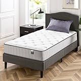 ZINUS 10 Inch Comfort Support Cooling Gel Hybrid Mattress, Twin, Tight Top Innerspring Mattress, Motion Isolating Pocket Springs, Mattress in A Box