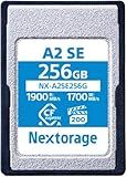 Nextorage Japan Cfexpress 4.0 Type A 256GB Memory Card VPG200 Max. Read 1900MB/s Max. Write 1700MB/s NX-A2SE256G