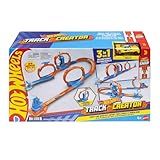 Hot Wheels Toy Car Track Set, Triple Loop Pack & 1:64 Scale Vehicle, Track-Building Components with 3 Loops, Speed Snap Tracks & Adapters