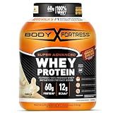 Body Fortress Super Advanced Whey Protein Powder, Vanilla, 3.9 lbs