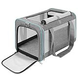 GAPZER Pet Carrier for Large Cats 20 lbs+ / Soft Sided Small Dog Travel Carriers Top Load/Collapsible Carrier Bag for Big Cat / 2 Kittens Sturdy Transport Carriers Long Trips/Medium Cats 15 pounds