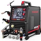 YESWELDER Multifunctional Welders Combo&Plasma Cutter, 6-In-1 MIG/Flux Core MIG/CUT/TIG/Stick/Spool Gun Compatible, 200A MIG/TIG/Stick & 50A CUT, 110V/220V MCT-520