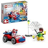 LEGO Marvel Spider-Man's Car and Doc Ock - Kids Pretend Play Set with Glow in The Dark Pieces for Boys & Girls, Ages 4+ - Gifts for Birthdays - 10789