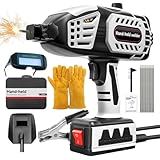 110V Portable Handheld Welding Machine, 20-120A Electric Welder Machine with IGBT Inverter 5 Variable Current Adjustment, Works with 3/32-1/8" Welding Rods (Upgraded)