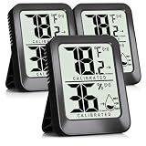 AyayaBoss 3-Pack Room Thermometer Indoor Hygrometer, Mini Humidity Meter