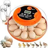 18 Egg Incubators for Hatching Eggs, Automatic Egg Turning and Humidity Control Incubator for Hatch Chicken Duck Quail Pigeon Pheasant Partridge Home Classroom Lab-