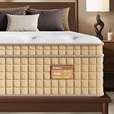 BedStory 14 Inch Extra Firm Mattress King, Hybrid Mattress for Back Pain Relief & Heavy People, Zoned Lumbar Support, No Sagging Pocket Spring Mattress in a Box 10-Year Warranty