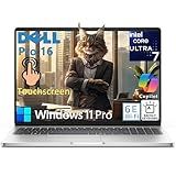 Dell Pro 16 Laptop Computer, Intel Core Ultra 7 265U & AI for Business, 16" Touch IPS Display, 32GB DDR5 RAM, 1TB PCIe SSD, WiFi 6E, Bluetooth 5.3, Backlit Keyboard, Windows 11 Pro