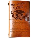 PRSTENLY Graduation Gifts Leather Journal, Graduation Gifts for Hers Him 140 Page Refillable Journal, 2026 High School College Masters Degree Phd Nurse Graduation Gift Ideas for Women Men
