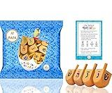 Natural Wood Dreidels Hanukkah Draydel with English Transliteration & Instruction Cards (10-Pack)