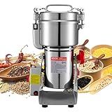 VEVOR Electric Grain Mill Grinder, 1.8 lbs Commercial Spice Grinders, High Speed 2100W Stainless Steel Pulverizer Powder Machine, for Dry Grains, Spices, Cereals, Coffee, Corn & Pepper, Swing Type
