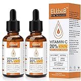 Premium 20% 𝐯𝐢𝐭𝐚𝐦𝐢𝐧 𝐜 𝐬𝐞𝐫𝐮𝐦 - (2PACK) with Hyaluronic Acid, Retinol & Amino Acids - Boost Skin Collagen,Hydrate & Plump Skin, Anti Aging & Wrinkle Facial Serum
