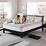12 Inch King Hybrid Mattress in a Box - Individually Wrapped Coils & Gel Memory Foam for Back Support, Pressure Relief & Motion Isolation, CertiPUR-US Certified, Fiberglass-Free (76x80 Inches)