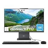 Lenovo ThinkCentre All-in-One Desktop Computer, 24" FHD IPS Display, 5-core Intel U300 Processor, 32GB DDR5, 1TB SSD, Wi-Fi 6, USB-C, HDMI in&Out, Wired KB&Mouse, Windows 11 Pro