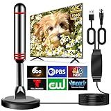 Digital Antenna for Smart TV Indoor, Antenna for Smart TV for Long Range Reception,Indoor Antenna with Amplifier Signal Booster for Local Channels,HDTV Antennas for Easy Installation
