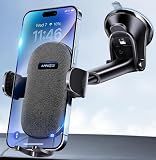 APPS2Car Car Phone Holder Mount for Dashboard & Windshield, Hands-Free Cell Phone Holder for iPhone Samsung, Suction Cup Phone Mount for Cars Trucks Uber & Delivery Drivers