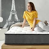 ZINUS 10 Inch True Support Hybrid Mattress [New Version], King, Fiberglass Free, Medium Feel, Motion Isolation, Certified Safe Foams & Fabric, Mattress in A Box
