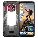 Ulefone RugKing 5 Pro Rugged Smartphone Android 16, 20000mAh(33W), 16GB(8+8)+256GB, 64MP+20MP Night Vision, 6.78" FHD+ Corning Gorilla Glass, IP69K Waterproof Phone, Versatile LED Light, Widevine L1