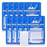 JMU 10 Pack Orthodontic Wax for Braces, 500 Braces Wax Dots, Unscented