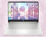 HP AI-Powered Laptop with Microsoft Office and 1TB Cloud Storage Included for 1-Year| 14" HD PC| 16GB RAM| 512GB SSD & 128GB External SSD| Intel 4-Core CPU| Webcam| Copilot Ready| Win11| LE Bundle