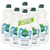 Seventh Generation Dish Liquid Soap Free & Clear liquid soap Pack of 6 Dishwashing Soap Dish Soap for sensitive skin 19 oz