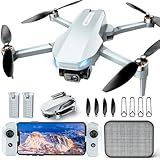 Drone with Camera, 2K HD FPV Drones for Adults, Mini Drone with Gravity Control, One Key Take Off/Land, Waypoint Fly, Gestures Selfie, 3 Speed Modes, RC Drone for Beginners with 2 Batteries