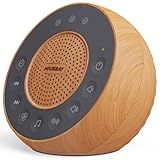 Housbay White Noise Machine with 31 Soothing Sounds, 5W Loud Stereo Sound, Auto-Off Timer, Adjustable Volume, Sleep Sound Machine for Baby, Kid, Adult -Wood Grain
