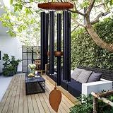 TESECU 38" Sympathy Wind Chimes for Outside Deep Tone, Memorial Loss of a Loved, Large Wind Chimes with 6 Thicken Tubes & Hook, Outdoor Souvenir Mother, Garden Decor