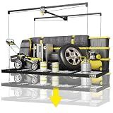 FERO Overhead Garage Storage Rack 4x8, 500 lb Heavy-Duty Capacity