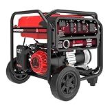 A-iPower 5000-Watt Portable Generator Gas Powered, CO Sensor Shutdown, Heavy Duty Generators with 223cc OHV Engine for Jobsite, RV, Home Backup, Emergency (GXS5000)