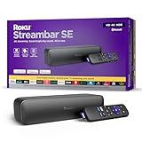 Roku Streambar SE | 2-in-1 TV Soundbar with Built-in 4K/HD/HDR Streaming, Premium Speakers, & Enhanced Speech Clarity for Crisp, Clear Dialogue - Quick Guided Simple Setup