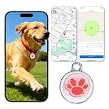 GPS Tracker for Dogs, Smart Dog Tracker with Real-Time Location, for Android and iOS No Monthly Fee & No SIM Card- Pet Location Tracker with Holder, IP68 Waterproof, Indoor & Outdoor Pet Safety Use