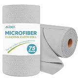 AIDEA Microfiber Cleaning Cloth Roll-75PK, Reusable Paper Towels 11.5×11.5"