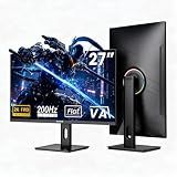Gawfolk 27 Inch Gaming Monitor, 200Hz FHD Flat Monitor Vertical Monitor