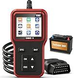 OBD2 Scanner with Battery Tester - Vehicle Code Reader for Check Engine Light, Plug and Play, Car Scanner Diagnostic Tool for All OBDII Vehicles After 1996
