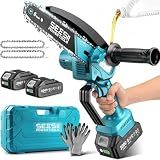 SEESII 6 Inch Mini Electric Chainsaw Cordless Battery Powered