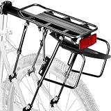 YONTUO Rear Bike Rack,310 LB Capacity Solid Bearings Bike Cargo Rack w/Fender & Large Size Reflective,Quick Release Mountain Road Bicycle Rear Racks,Universal Bike Luggage Touring Carrier Rack,BCR06