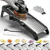 -BINGBING- Mandoline Slicer for Kitchen, 7-in-1 Adjustable Vegetable Slicer